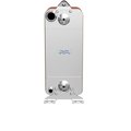 Alfa Laval Brazed Plate Heat Exchanger, AISI 316L, Stainless Steel, Copper, 130 Plates -Subcooler -1,080k BTU ACH-500EQ-130H-F